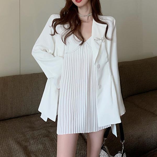 白 ワンピース ジャケットの人気商品 通販 価格比較 価格 Com