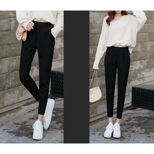 テーパードパンツ クロップドパンツ 8分丈パンツ シフォンパンツ レディース ボトムス シンプル 無地 黒 白 上品 きれいめ 通勤 オフィス カジュ Bot 261 おとりよせ Com 通販 Yahoo ショッピング