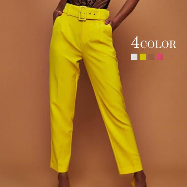 パンツ ズボン 長ズボン レディース ボトムス テーパードパンツ センタープレス ハイウエスト ベルト付き きれいめ 通勤スタイル オフィススタイル Buyee Buyee Japanese Proxy Service Buy From Japan Bot Online