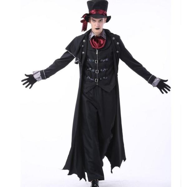 ハロウィン コスプレ コスチューム衣装 ドラキュラ 吸血鬼 男性 メンズ セット 6点セット ベスト ロングコート 蝶 グローブ ロングパンツ 帽子 Cos おとりよせ Com 通販 Yahoo ショッピング