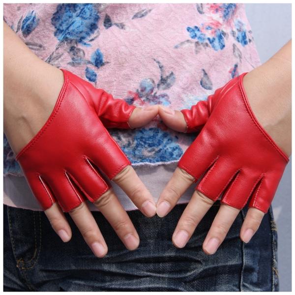 手袋 フィンガーレスグローブ 指なし手袋 レザー調 レディース フェイクレザー シンプル 無地 スマホ手袋 Buyee 日本代购平台 产品购物网站大全 Buyee一站式代购 Bot Online