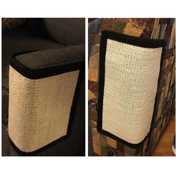保護シート カバー 釘付き 家具保護 傷防止 猫対策 ペット用品 爪みがき 爪とぎ 汚れ防止 引っ掻き防止 ソファ 柱 家具 壁 ボンボン付き
