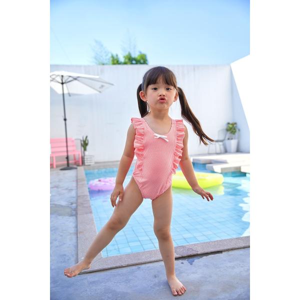 水着 子供用 女の子 女児 キッズ ワンピース オレンジ ストライプ 水泳 プール 水遊び 海 かわいい Buyee Servis Zakupok Tretim Licom Buyee Pokupajte Iz Yaponii