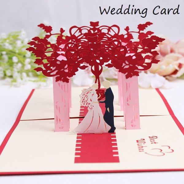 ウェディングカード ポップアップカード メッセージカード ご結婚お祝い 結婚 ウェディング お祝い 新郎新婦 3d 立体 飛び出す グリーティングカー Zak おとりよせ Com 通販 Yahoo ショッピング