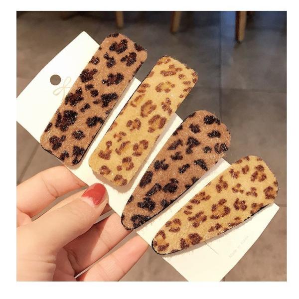 ヘアピン パッチンピン スリーピン ヒョウ柄 レディース キッズ ヘアアクセサリー レオパード パッチン留め 髪留め ヘアアレンジ 前髪