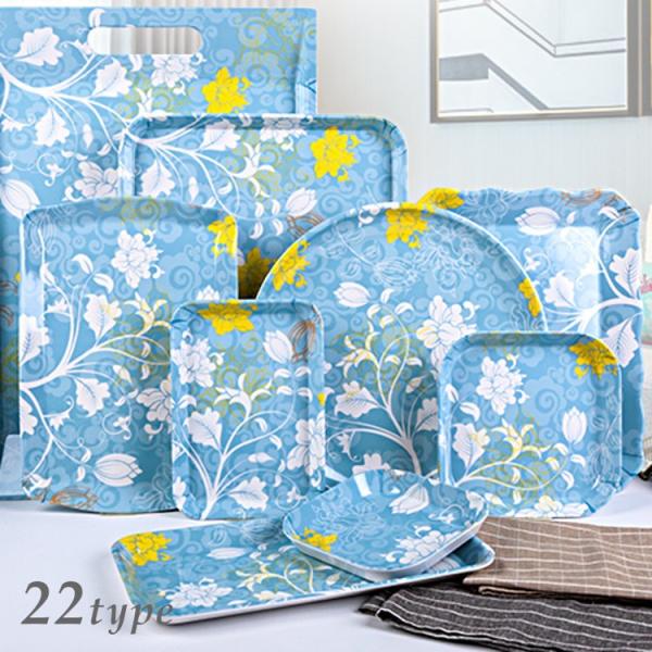 お盆 トレー トレイ 丸 円 四角 ラウンド スクエア 長方形 おしゃれ 柄 花柄 シンプル プラスチック メラミン 防水 洗える 持ち手つき 取っ手 Zak おとりよせ Com 通販 Yahoo ショッピング