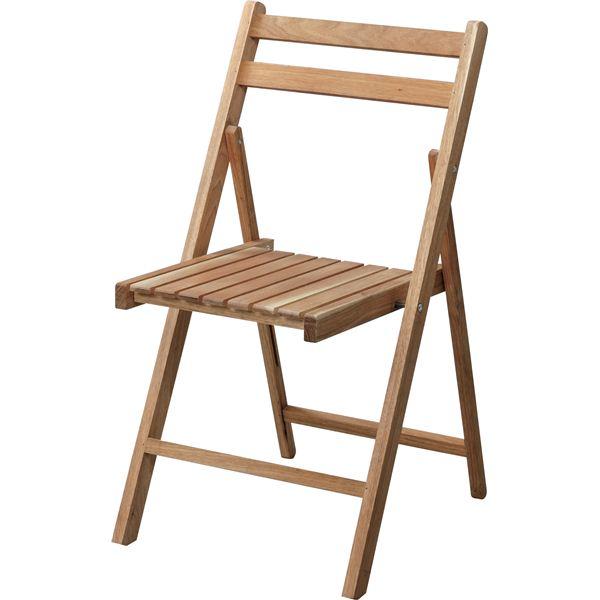 【新品】折りたたみ椅子 アウトドアチェア 幅42cm ナチュラル 木製 軽量 フォールディングチェア 室内 屋外 ガーデニング ベランダ