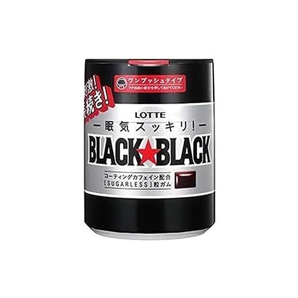 他サイト： ロッテ ブラックブラック 粒 ワンプッシュボトル 140g×6個入の商品画像