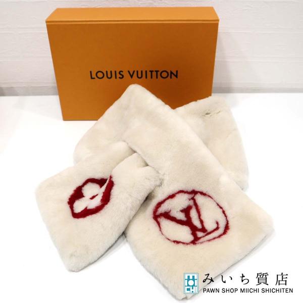 質屋 LV エシャルプシャーリングダーリン ムートン マフラー