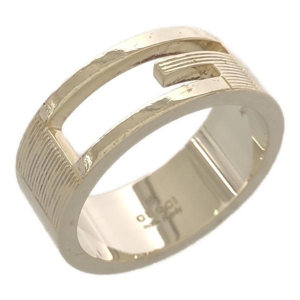 美品 GUCCI グッチ Gカットアウトシルバーリング 質屋 グッチ GUCCI シルバー 925 ブランデッド リング カット