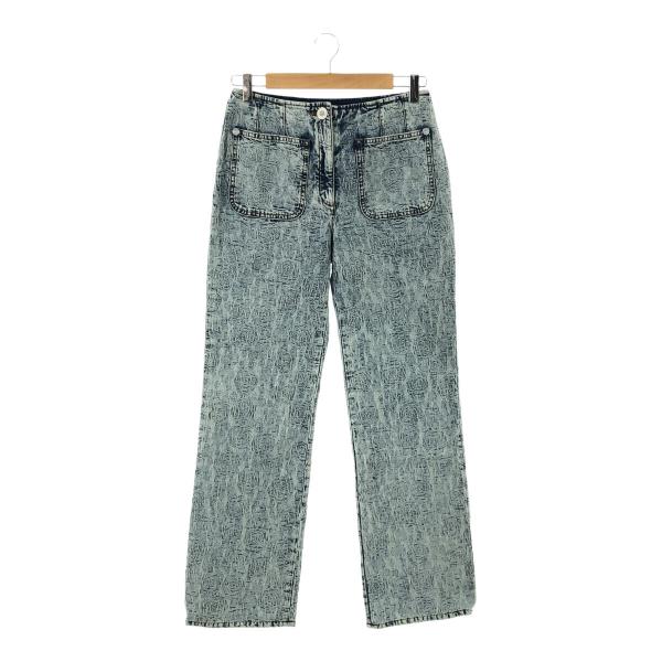 質屋 未使用 シャネル CHANEL デニムパンツ カメリア P74482 サイズ38