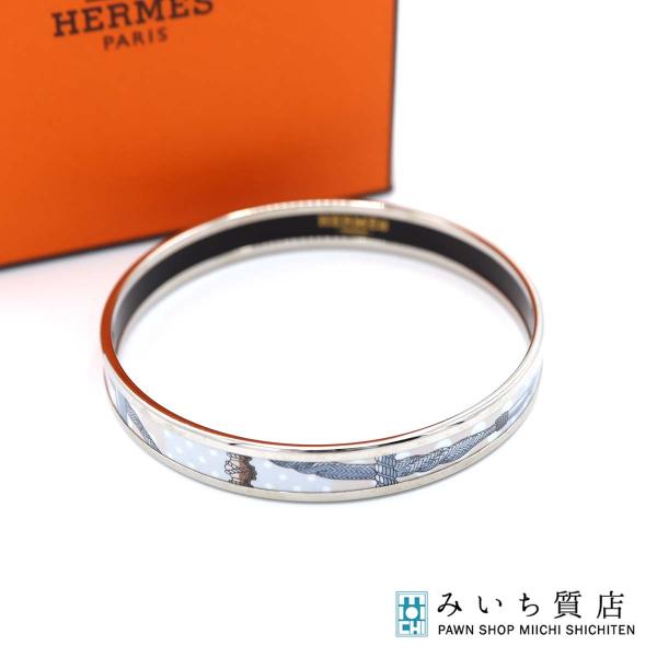 HERMES バングル20000円相当 質屋 HERMES エルメス バングル エマイユPM ブレスレット