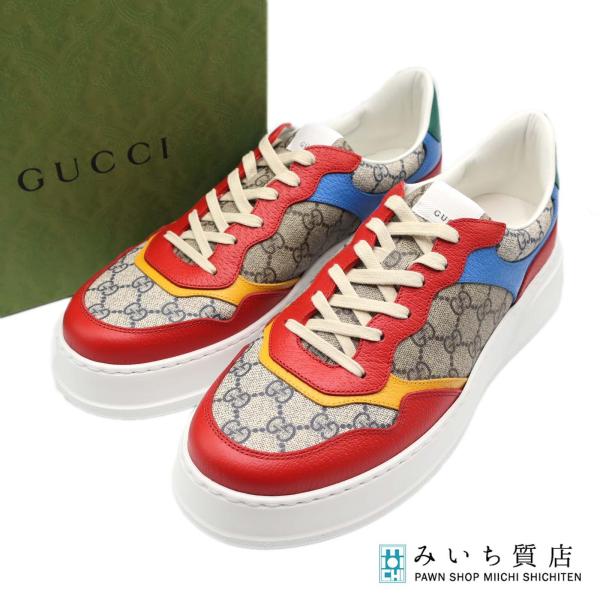 質屋 未使用 GUCCI グッチ スニーカー 726828 12 31cm ローカット