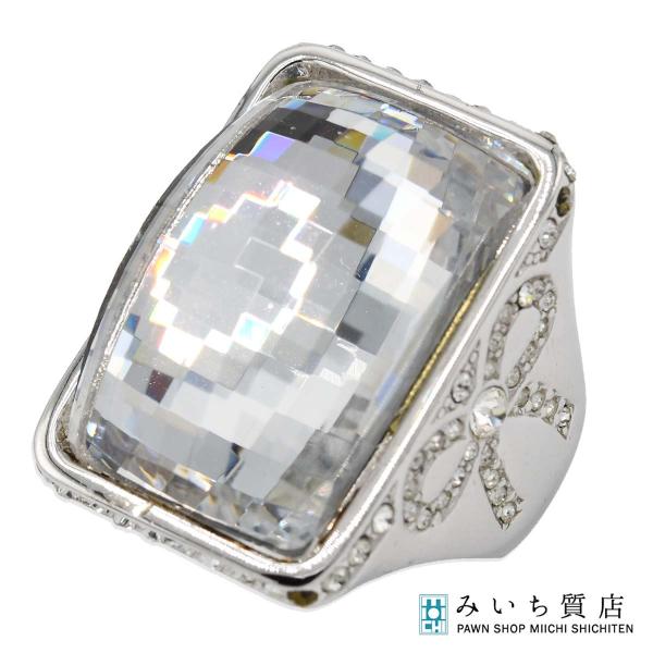 【良品】Christian Dior ディオール ラインストーン リング 指輪 質屋 Christian Dior クリスチャンディオール リング 指輪 リボン