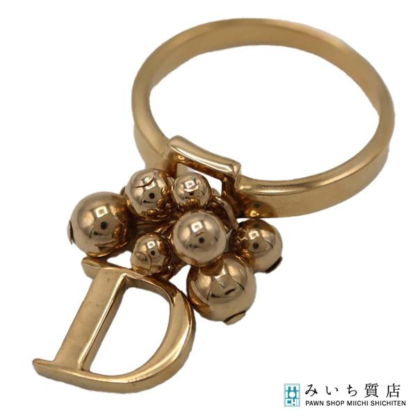 質屋 Christian Dior ディオール リング 指輪 Dロゴ 約14号 GP