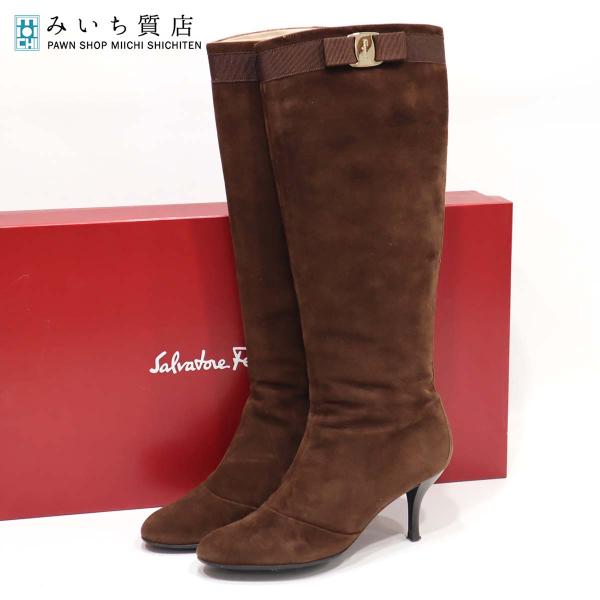 質屋 サルバトーレ フェラガモ Salvatore Ferragamo 6.5 ロングブーツ