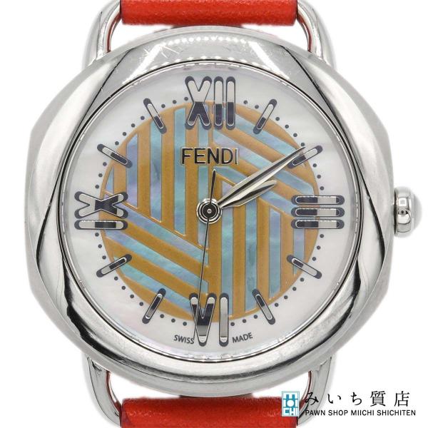 質屋 腕時計 稼働 FENDI フェンディ セレリア 80200-M クォーツ シェル