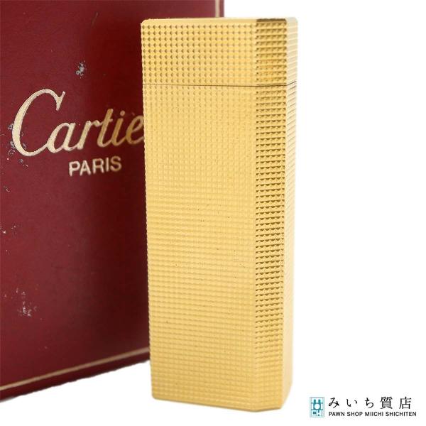 質屋 Cartier カルティエ ガスライター ローラー式 五角形 ペンタゴン