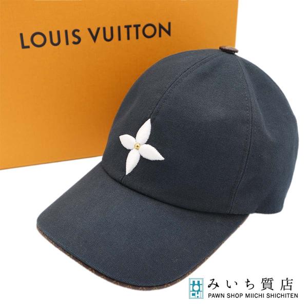 質屋 LOUIS VUITTON ルイヴィトン LV キャップ M76947 ブラック系 帽子