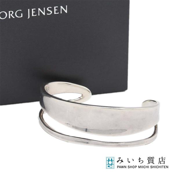 極美品ジョージ　ジェセン　バングル 質屋 GEORG JENSEN ジョージジェンセン バングル SV925 618A M 約33.7g