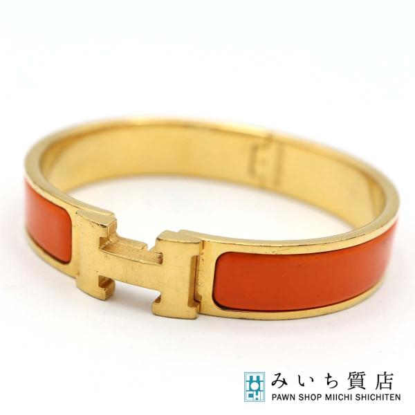 質屋 HERMES エルメス クリックH PM Hロゴ バングル ブレスレット