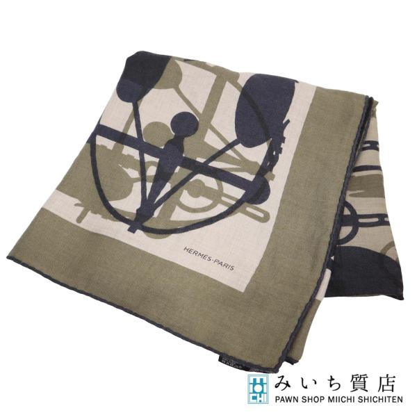 質屋 HERMES エルメス カレ140 カレジュアン Imprimeur Fou Brides et