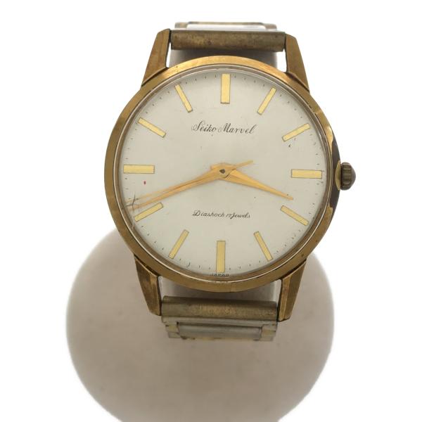 ア5.SEIKO MARVEL メンズ手巻き腕時計 質屋 腕時計 稼働 SEIKO セイコー Marvel マーベル J14065 17石 手巻き