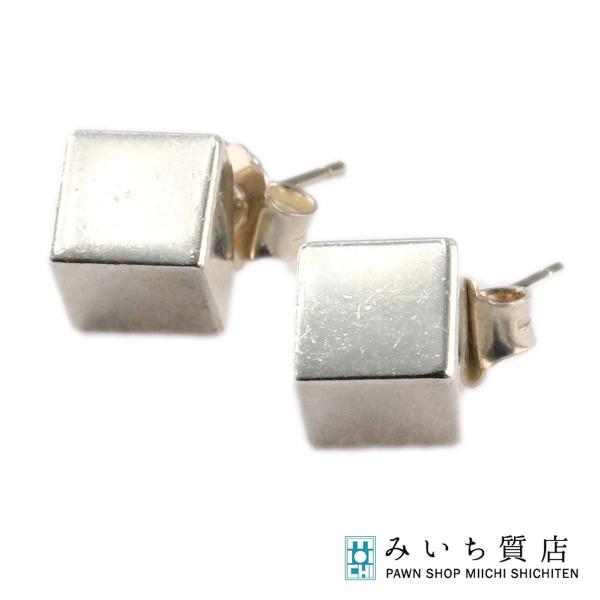 ティファニー キューブ スクエア ピアス シルバー 925 S19 Tiffany & Co. - ティファニー キューブ スクエア ピアス