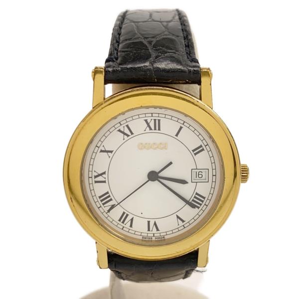 質屋 腕時計 稼働 グッチ GUCCI 7200M クォーツ 2024.7電池交換済 革