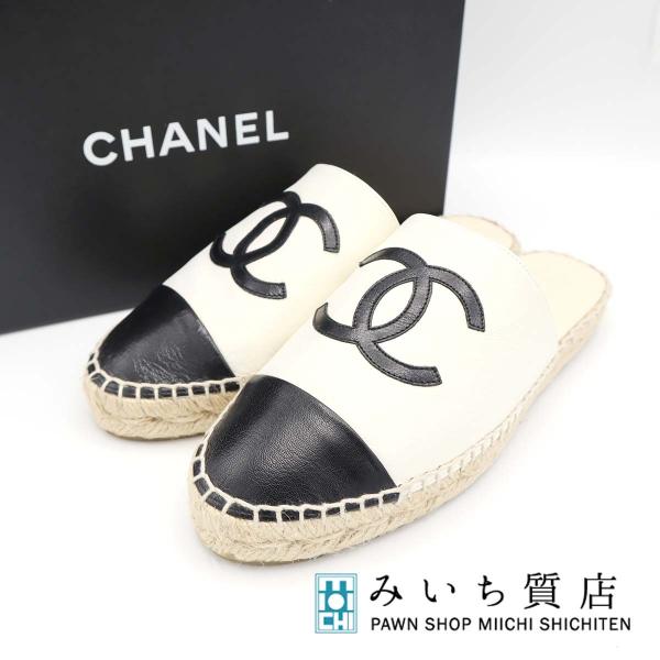 質屋 CHANEL シャネル エスパドリーユ サンダル G33553 ココマーク