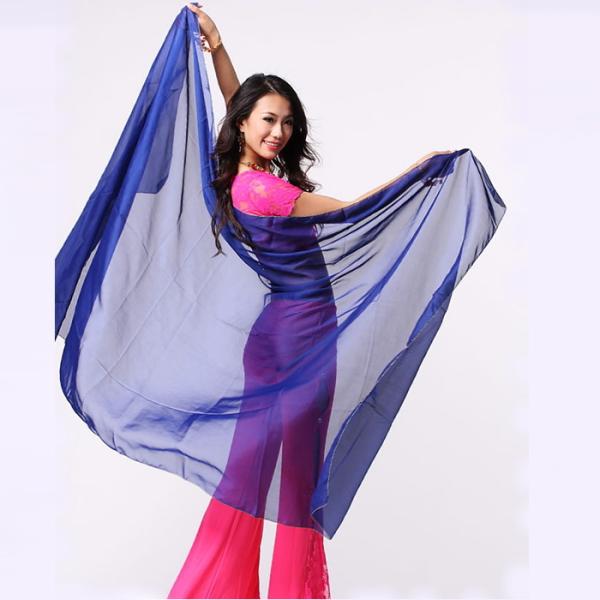 【メール便 送料無料】■ブルー 青 blue の【新品】出品です。■≪サイズ≫約120cm×220cm軽やか素材のシフォン ベール舞台でも本格使用できる定番型の大判サイズで大人気商品です。装飾がされてないのので、軽やかに舞います。しなやかな...