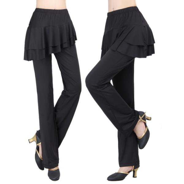 トレーニングパンツ&スカート ダンス 黒 未使用 mika_cy156-yo-black-pa2