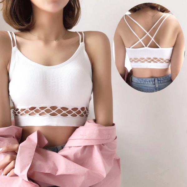 ポスト投函、追跡可能、ゆうパケット便、おおよそ1日〜4日到着■白 ホワイト white   の【新品】出品です。・かわいいスポブラ入荷しました♪営業日即日発送・最短翌日到着≪サイズ≫フリーサイズ：バスト約54〜75cm アンダー横幅:約27...