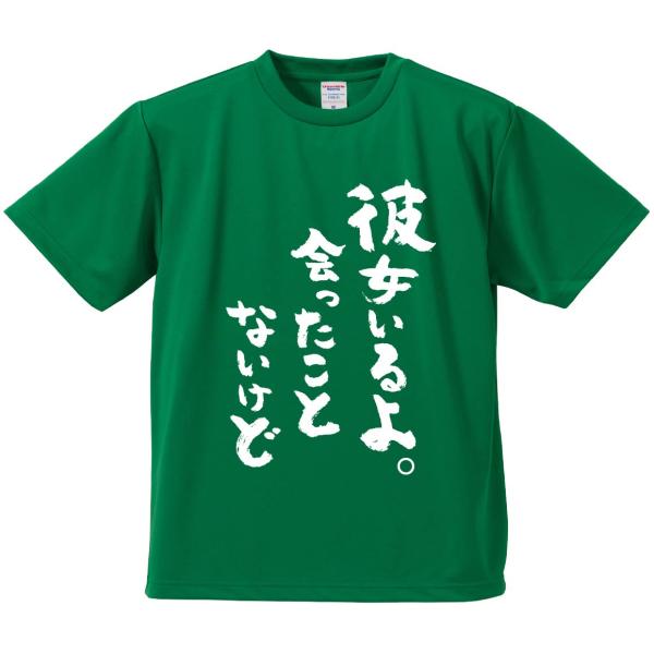 おもしろTシャツ みかん箱 彼女いるよ。会ったことないけど メンズ レディース ドライ 速乾 ポリエステル 半袖