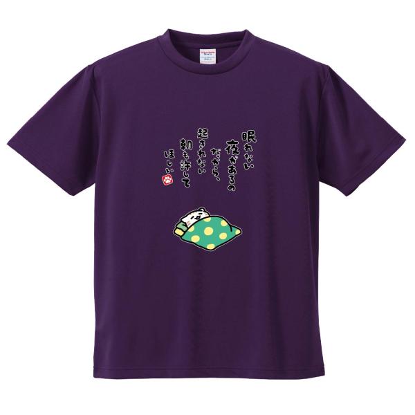 おもしろTシャツ みかん箱 眠れない夜があるのだから、起きれない朝も許してほしい メンズ レディース ドライ 速乾 ポリエステル 半袖
