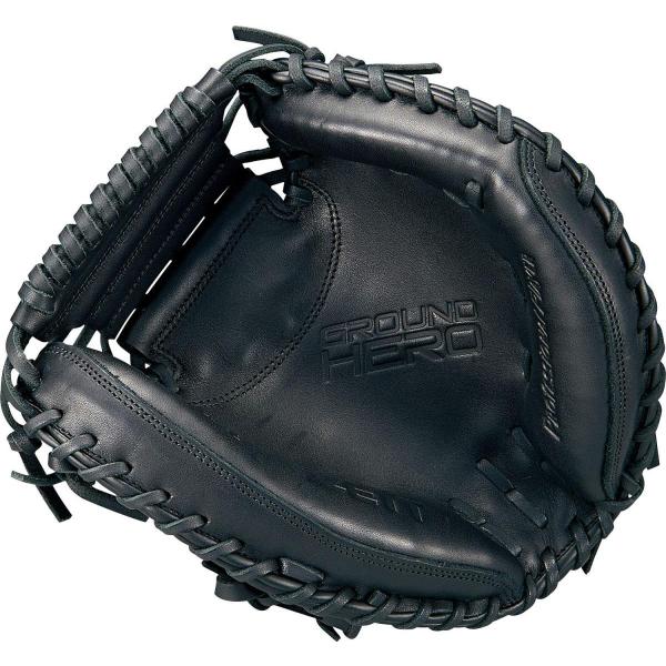 少年野球 キャッチャーミット Zett ゼット 軟式 鳳物販 Bjcb7291 右投げ用 新軟式ボール対応 右投げ用 少年野球 軟式 グランドヒーロー ブラック 1900