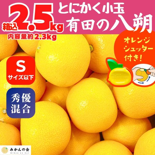 八朔 (はっさく) 小玉ちゃん 箱込 2.5kg(内容量約 2.3kg) 秀品 八朔 (はっさく) 小玉ちゃん 箱込 2.5kg(内容量約 2.3kg) 秀品