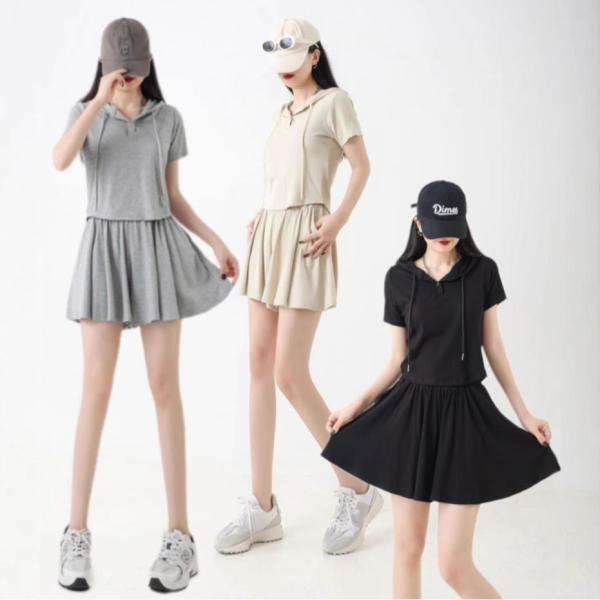 Tシャツ 半袖 レディース ミニスカ 上下セット 夏 半袖Tシャツ