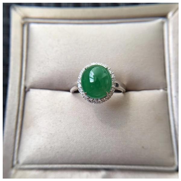 521 K18金リング ゴールド 翡翠リング 誕生日 ダイヤモンドリング 指輪 指輪 貔貅 母の日 母の日 誕生日 プレゼント 結婚記念日 Mikazone