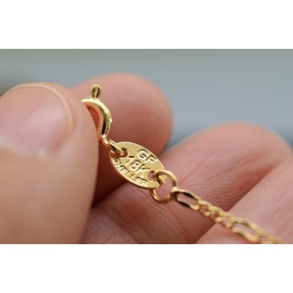 18KG　ゴールドネックレス ネックレス K10ピンクゴールド ダイヤモンド合計0.1ct(4月誕生石