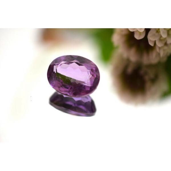 1-92 上品 一点物 天然 大粒アメジスト 楕円 アメシスト 紫水晶 2月