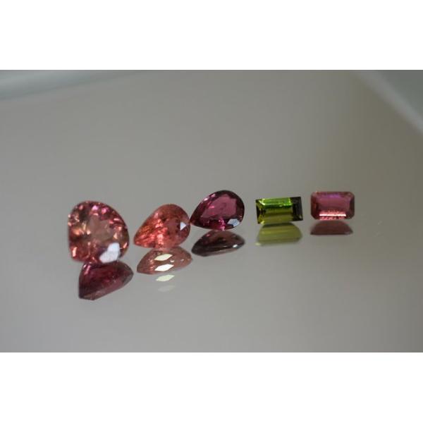 93-2 5.15ct 特売 雫 長方形 天然 グリーワインレッド 緑 バイカラー オレンジ トルマリン ルース 裸石 ピンク プレゼント 結婚式