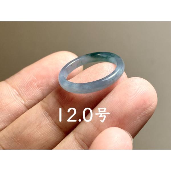 L13-232 氷糯種 12.0号 グアテマラ産 A貨 本翡翠 くりぬき リング 