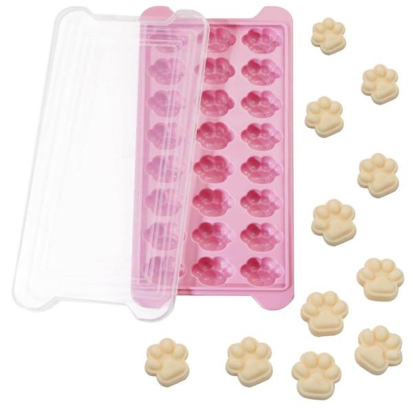 ★【商品の仕樣】長さ：26cm、幅さ：12cm、高さ：2.7cm。素材：プラスチック（蓋）＋食品級シリコン（製氷皿）、安全、安心の素材。丸洗い可、洗い後陰乾して下さい。★【蓋付き】このシリコン製の氷トレイには、氷が冷蔵庫内の他の食品から空気...