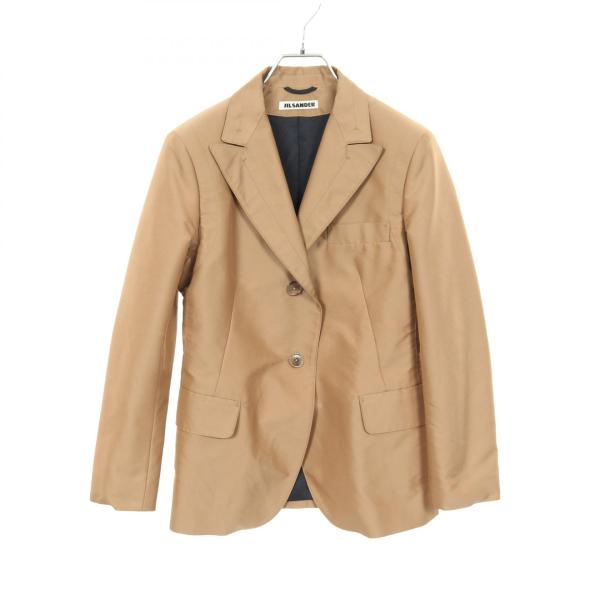 ジルサンダー JIL SANDER テーラードジャケット 衣料品 アウター ポリエステル / コットン レディース ベージュ系 【中古】 JIL SANDER（ジルサンダー） ブランドオフ その他 テーラード