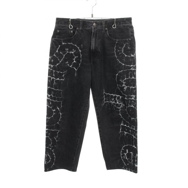 シュプリーム Supreme shibori loose fit jean デニムパンツ 衣料品 ボトムス コットン メンズ ブラック系 【中古】 Supreme（シュプリーム） shibori loose fit jean ブランドオフ