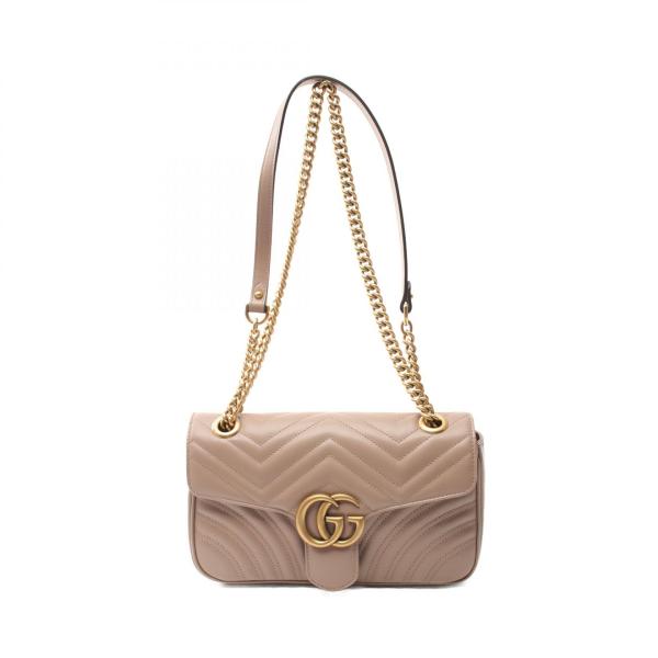 GUCCI  GGマーモント　キルティングショルダーバッグ　スモール　美品 GUCCI（グッチ） GGマーモント キルティング スモール ブランドオフ