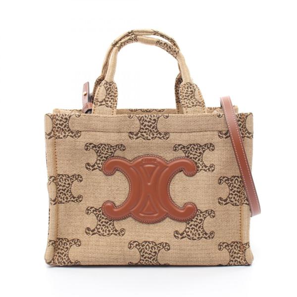 CELINE｜CROSSBAGS ビーチプリントキャンバスバッグ CELINE (Teen (CELINE 10BL)) (188423BF4 Bag Triomphe ラッピング・包装