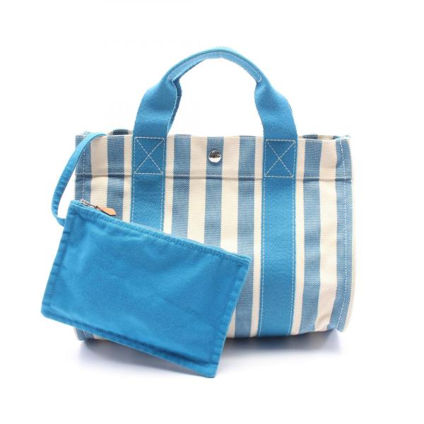 HERMES エルメス カンヌPM ブランドオフ キャンバス トートバッグ 中古