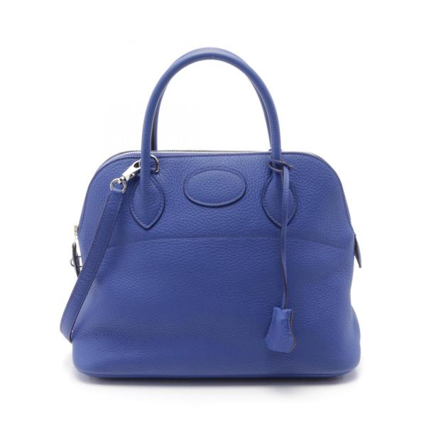 美品　HERMÈS エルメス　 ボリード31 ブルーラン　ブルーリン　クレマンス HERMES（エルメス） ボリード31 ブルーエレクトリック ブランドオフ
